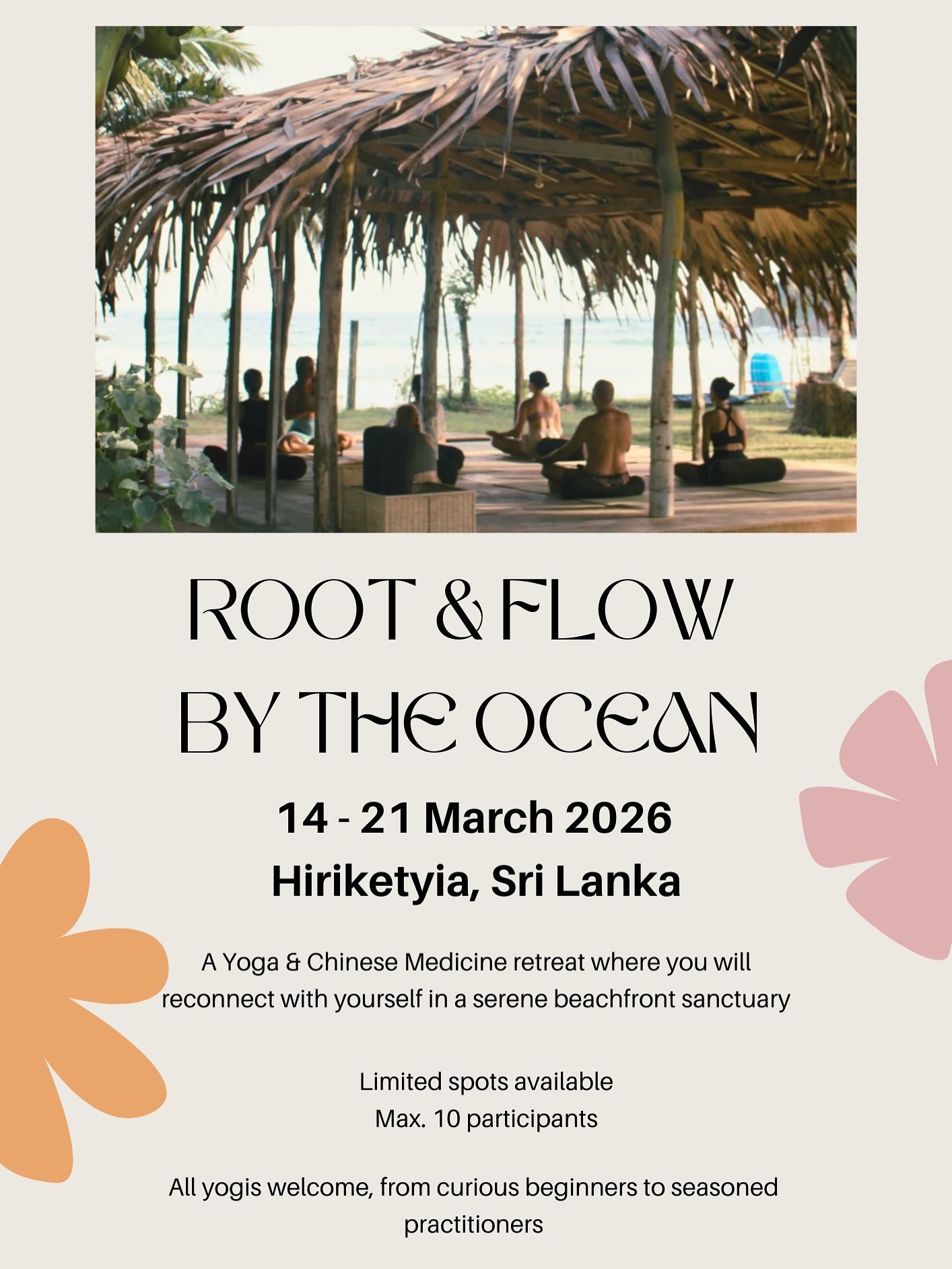 Root & Flow by the Ocean poster